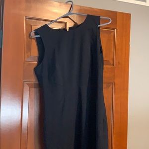 Navy blue dress.  Great for work under jackets.